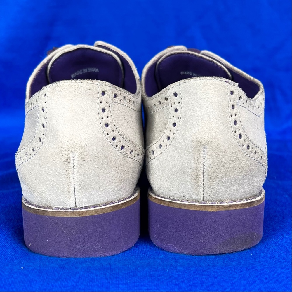 🚫SOLD!*|•COLE HAAN•| Alisa Wingtip Oxford • Unique Taupe/Purple* - Picture 3 of 16
